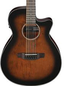 Ibanez AEG5012DVH Acoustic-Electric 12-String Guitar No Case (Dark Violin Sunburst)