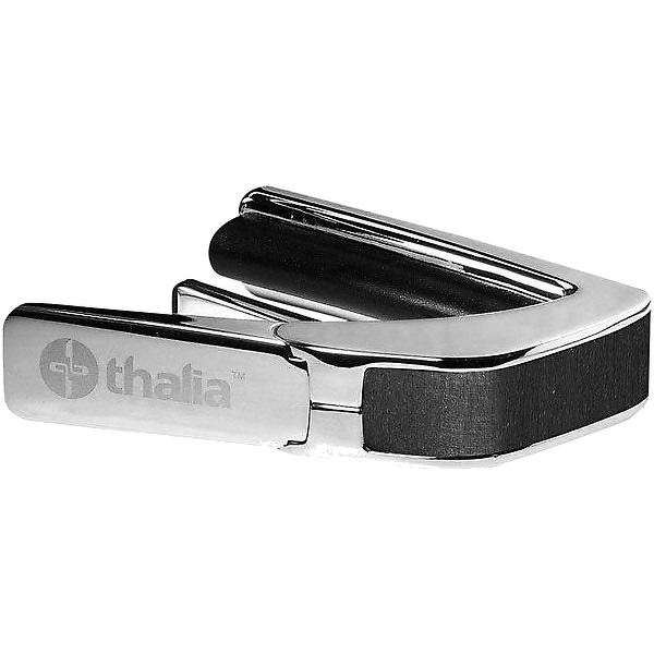 Thalia Wood Collection Capo - Black Chrome Finish with Ebony Inked Inlay 3