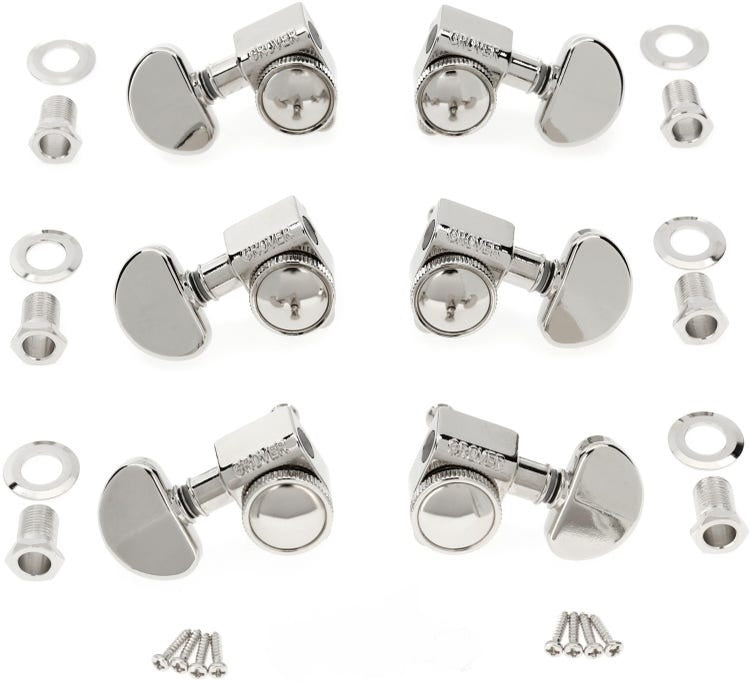 Grover 502 Series 3x3 Locking Tuners - Nickel 2