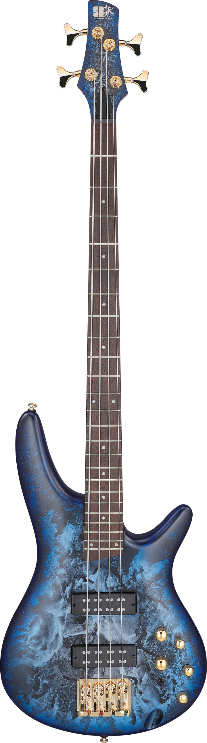 Ibanez SR300EDXCZM Standard Bass Guitar - Cosmic Blue Frozen Matte 7