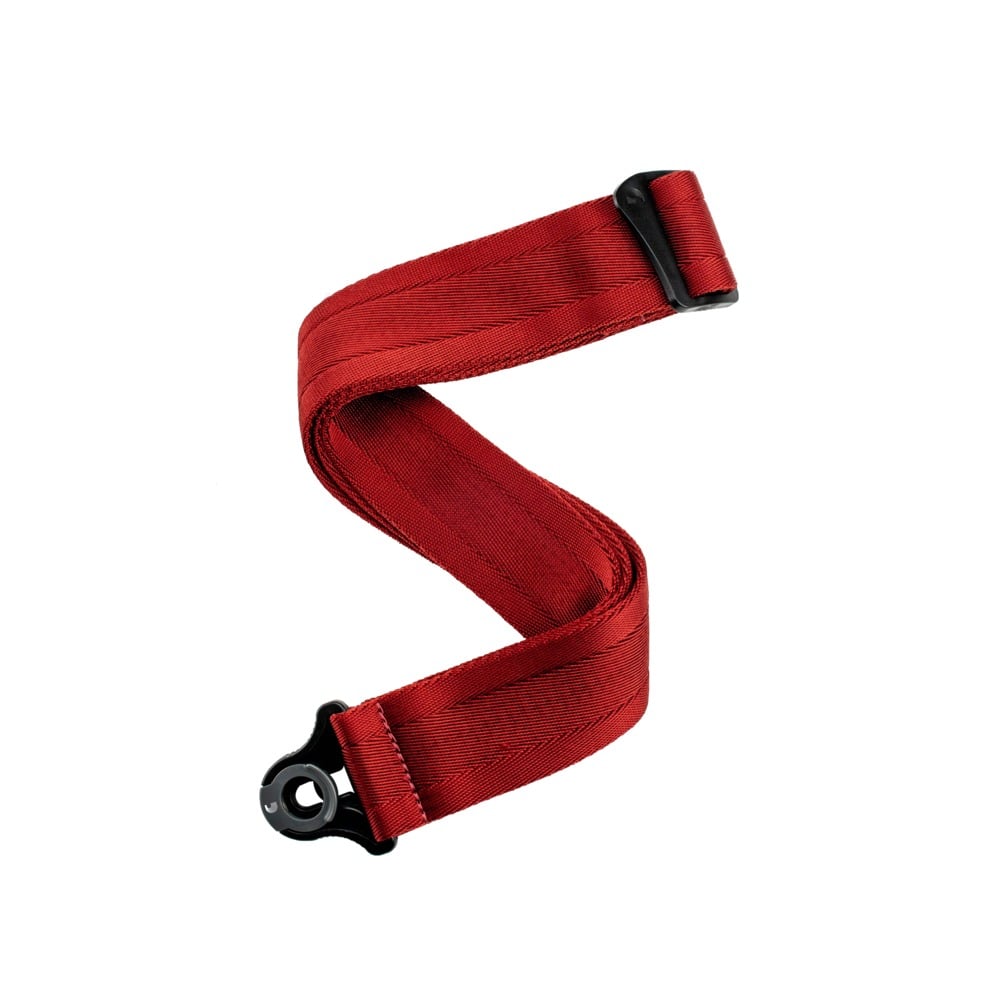 D'addario 50MM Guitar Strap With Auto Lock (Blood Red) - 50BAL11