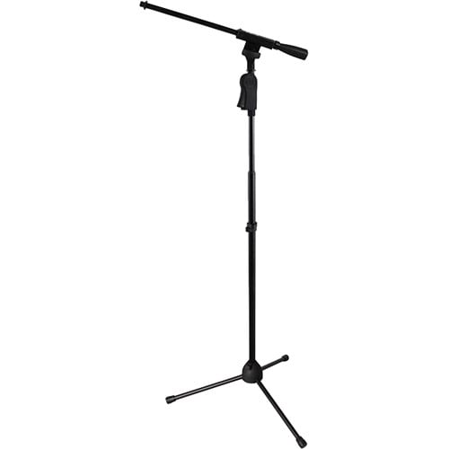 Gator Frameworks Tripod Mic Stand with Deluxe One-Handed Clutch with Boom