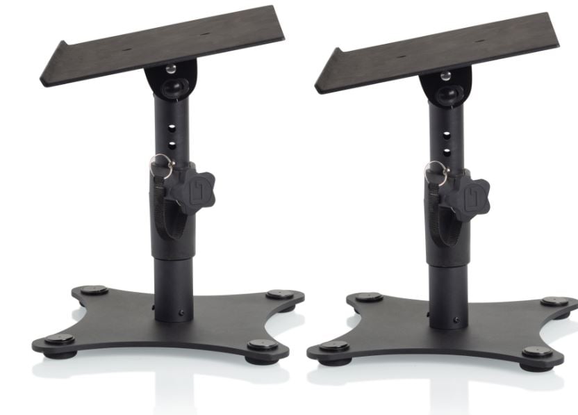 Gator Frameworks GFWSPKSTMNDSK Desktop Studio Monitor Stands Adjustable Height [pair] 3