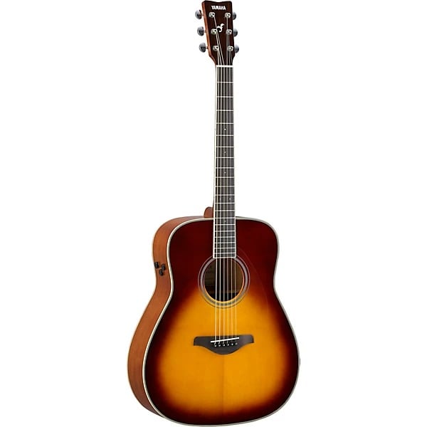 Yamaha FG-TA TransAcoustic Dreadnought Acoustic Electric Guitar - Brown Sunburst 5