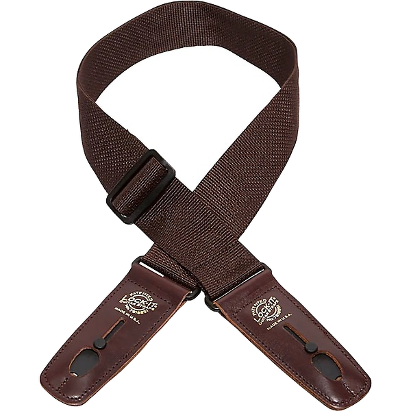 Lock-It Straps 2" Poly Pro Guitar Strap - Brown