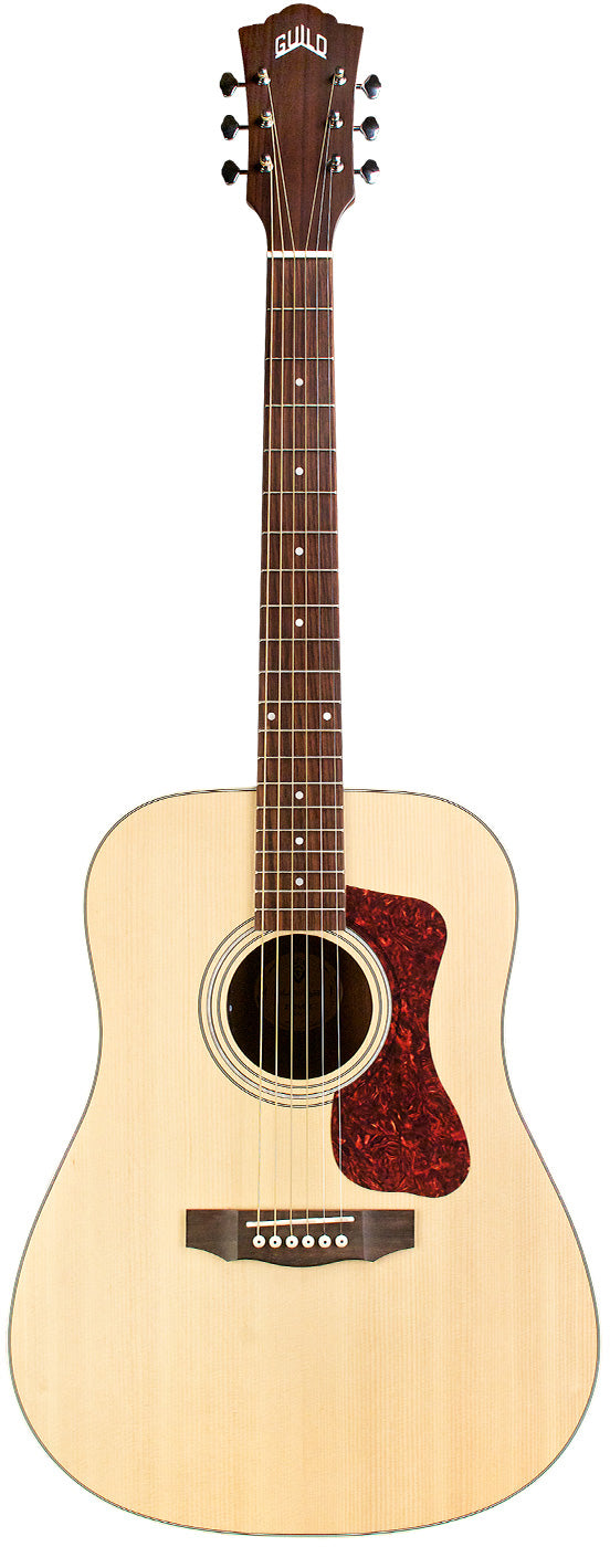 Guild D-240E Solid Top Acoustic Electric Guitar - Natural