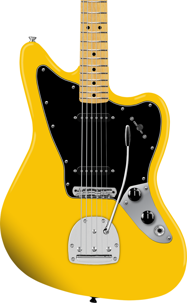 Squier FSR Jaguar Electric Guitar - Graffiti Yellow
