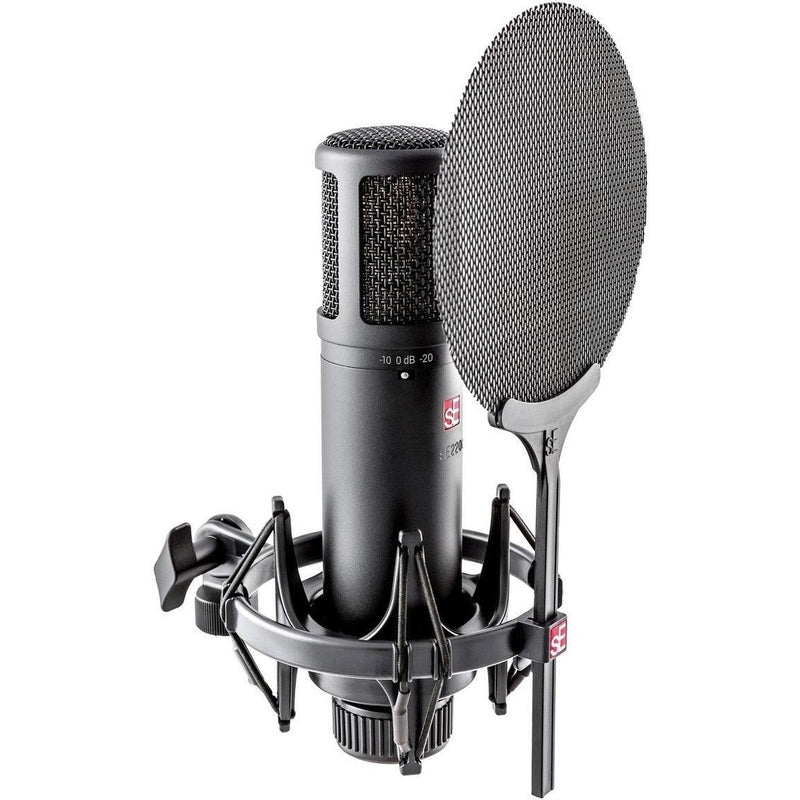 sE Electronics SE2200 Large Diaphragm Cardioid Condenser Mic with Shockmount & Filter