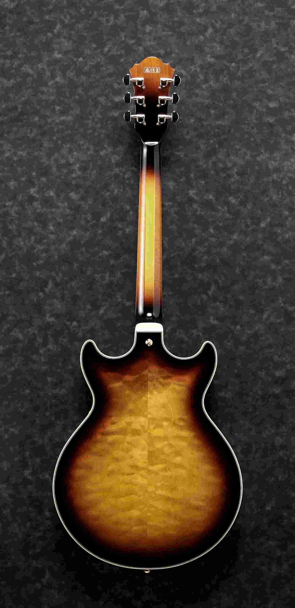 Ibanez AM93QMAYS Artcore Expressionist Electric Guitar (Antique Yellow Sunburst)