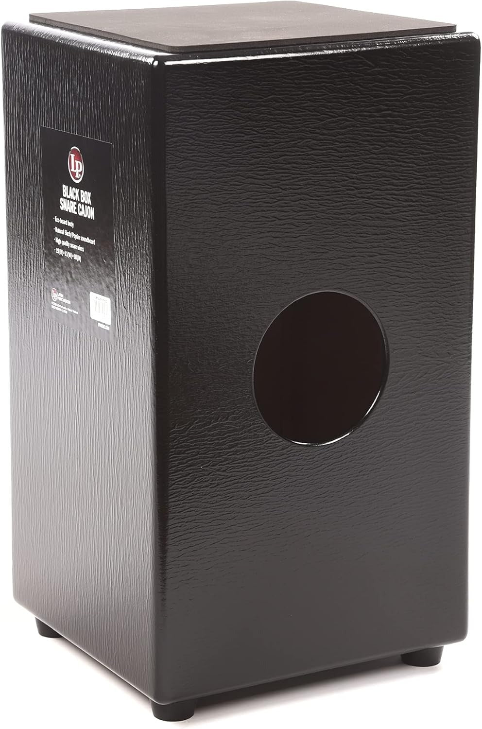 Latin Percussion 'Limited Edition' Black Box Cajon - With Padded Seat