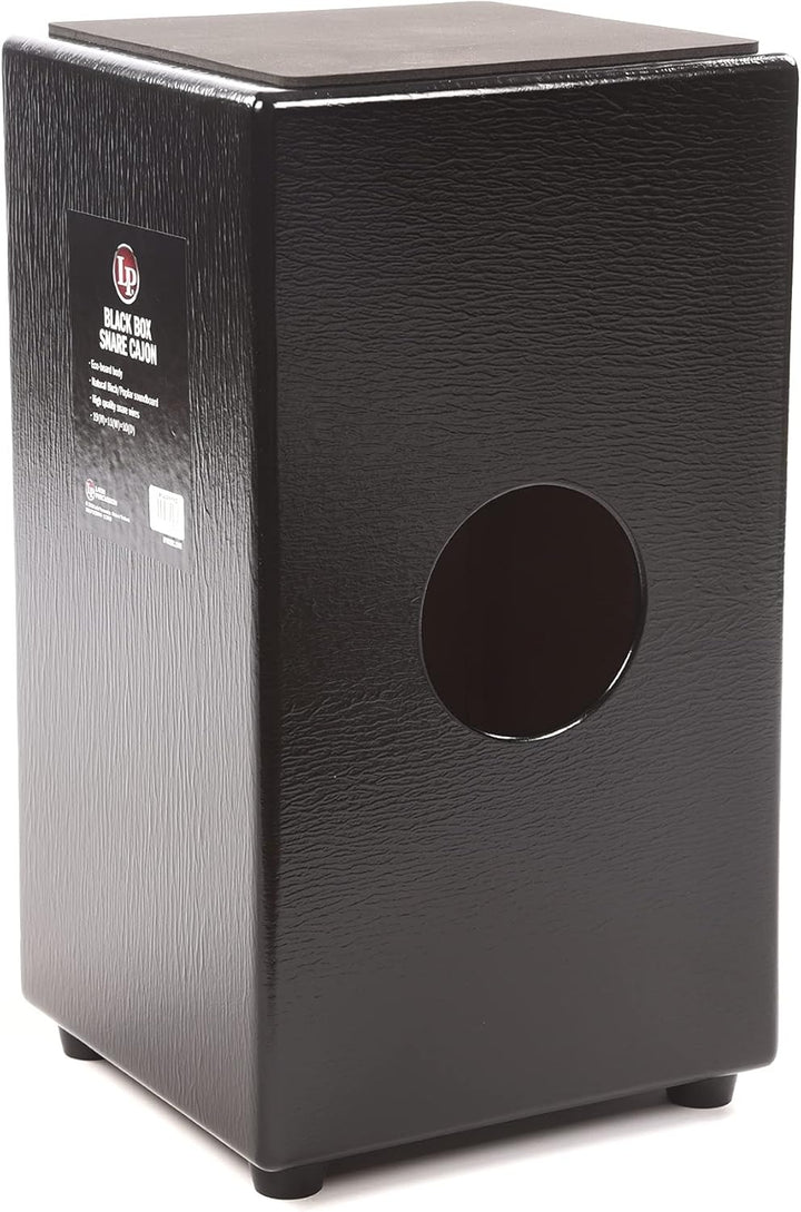 Latin Percussion 'Limited Edition' Black Box Cajon - With Padded Seat
