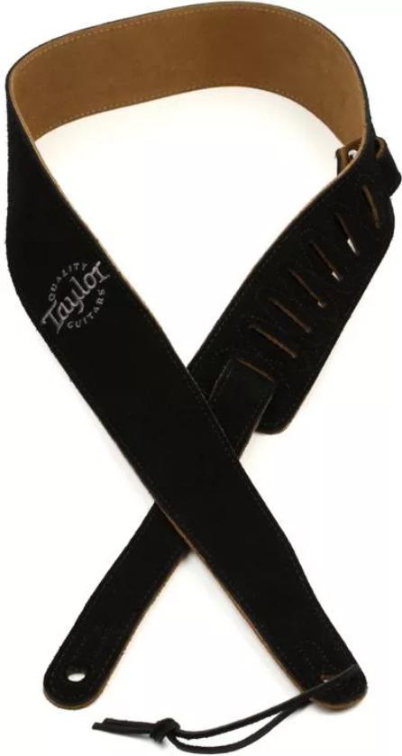 Taylor 4401-25 2.5\" Embroidered Suede Black Strap