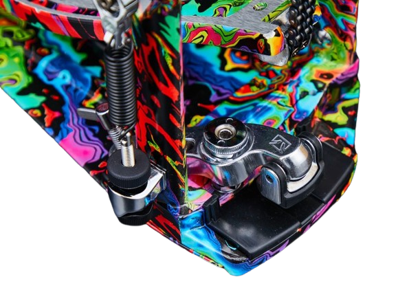 Tama 'Limited Edition' Iron Cobra Marble Power Bass Drum Pedal - Psychedelic Rainbow