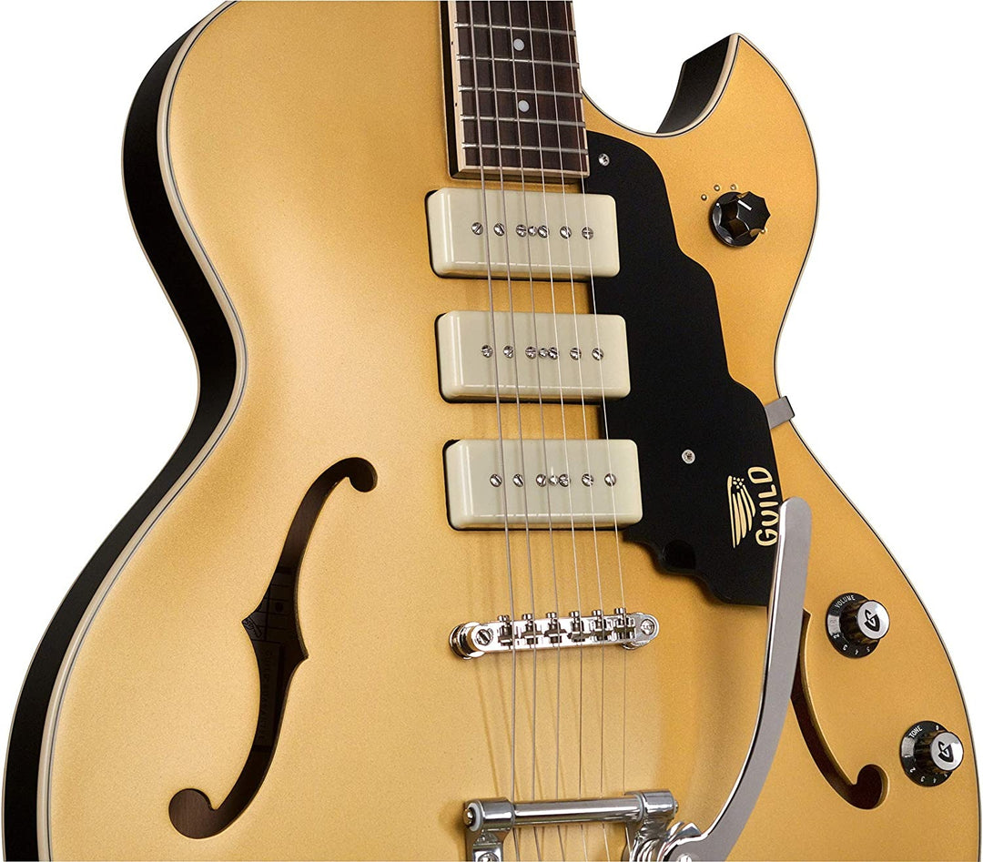 Guild Starfire I Jet 90 with Vibrato - Satin Gold