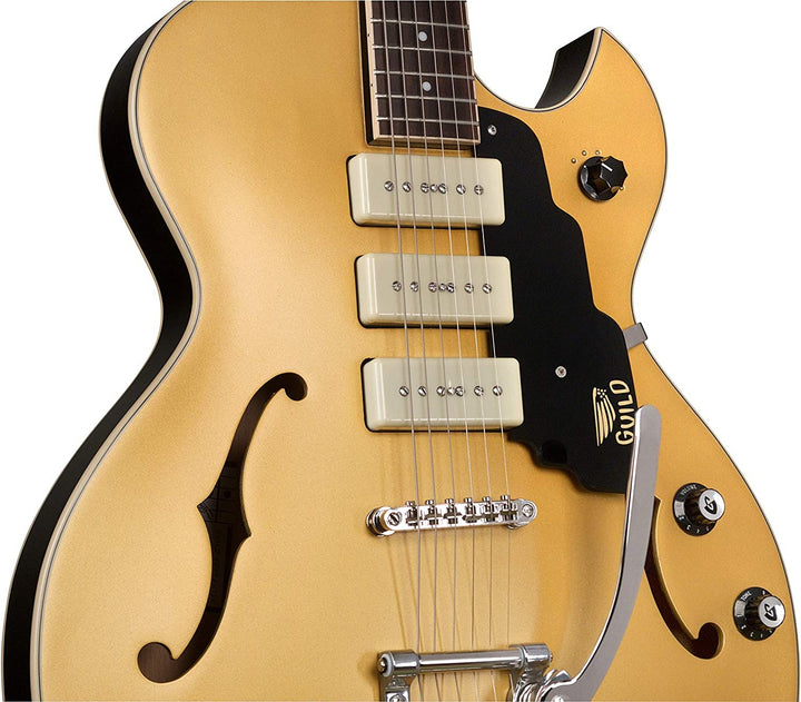 Guild Starfire I Jet 90 with Vibrato - Satin Gold