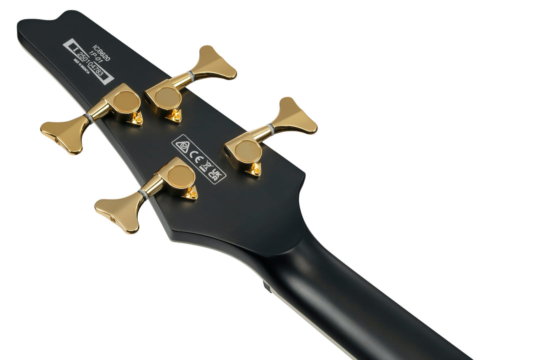 Ibanez ICB620BKF ICB 4-String Electric Bass Guitar - Black Flat 3