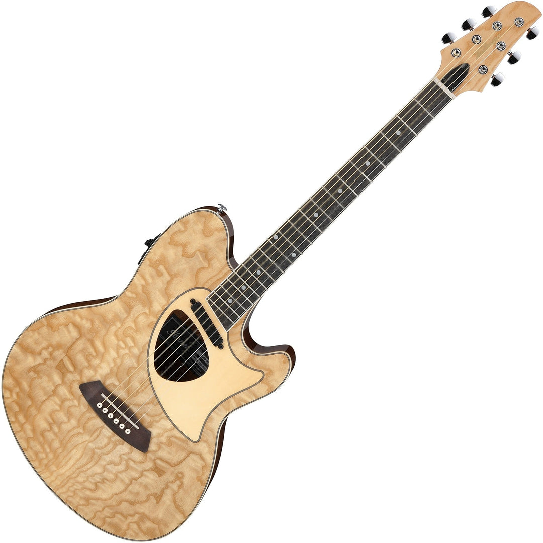 Ibanez Talman TCM50NT Acoustic-Electric Guitar - Natural High Gloss 6