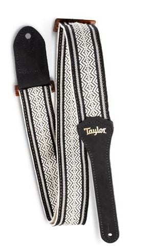 Taylor 2" Academy Jacquard Cotton Strap (White/Black)
