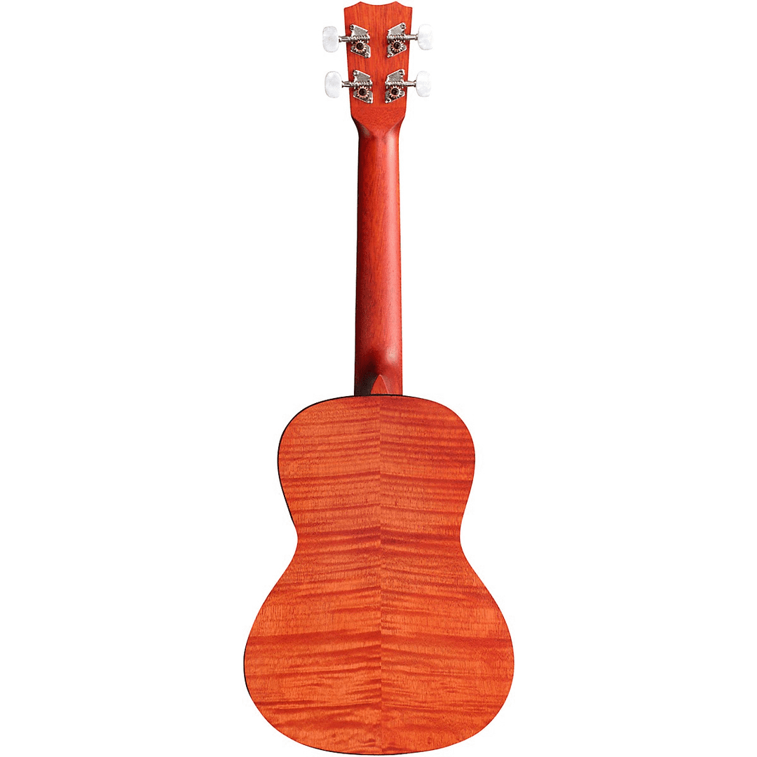 Cordoba 15-CFM Flame-Top Concert Ukulele - Rose Red