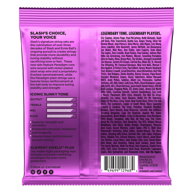 Ernie Ball 2200 Slash Signature Power Slinky Electric Guitar Strings - .011-.048 2