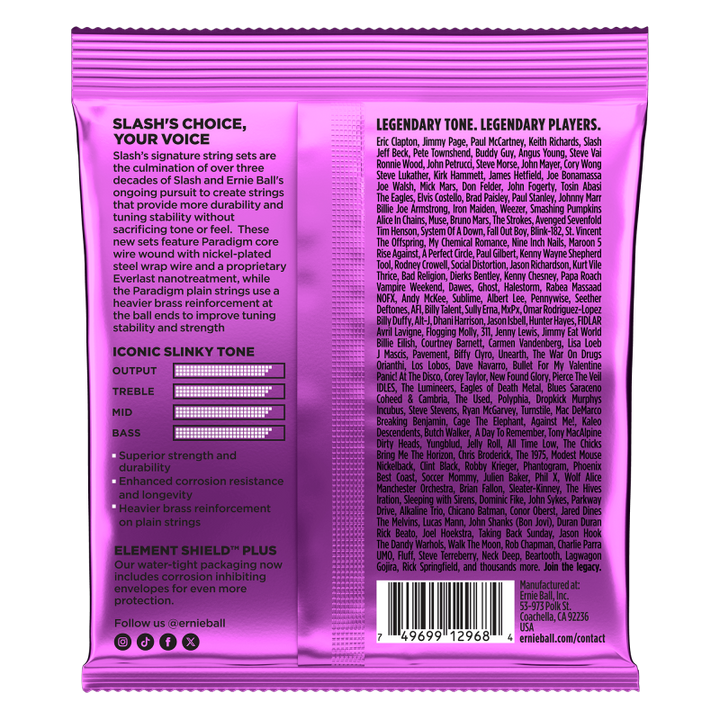 Ernie Ball 2200 Slash Signature Power Slinky Electric Guitar Strings - .011-.048 2