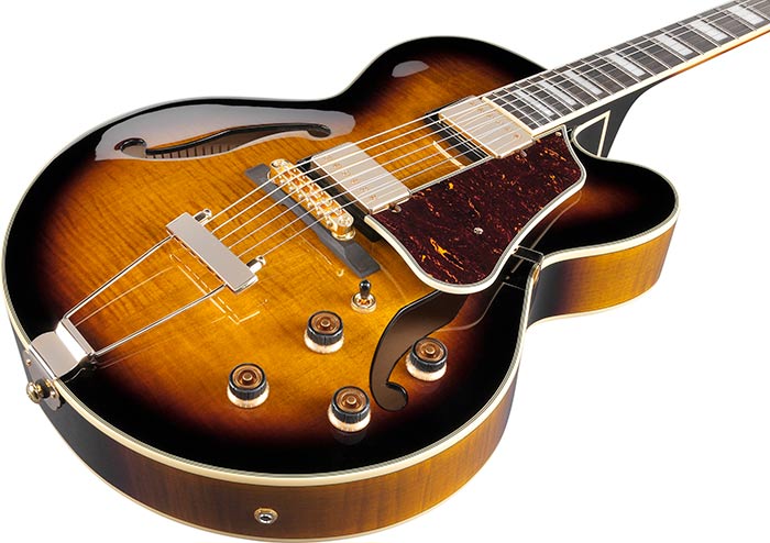 Ibanez AF95FMAYS Hollow-Body Electric Guitar (Antique Yellow Sunburst) - No Case