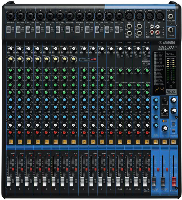 Yamaha MG20XU 20-Channel Mixer - With Effects and USB
