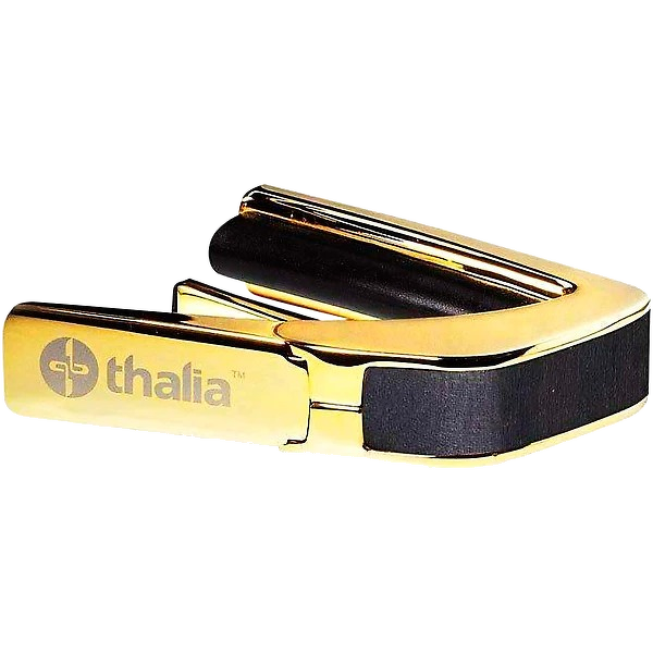 Thalia Exotic Series Capo - 24K Gold Finish with Ebony Inked Inlay