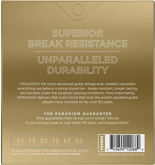 Ernie Ball Paradigm 80/20 Bronze Acoustic Guitar Strings - (.011-.052) 2