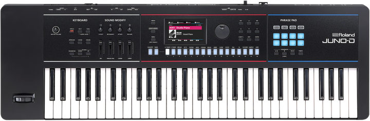Roland JUNO-D6 Keyboard Synthesizer - 61 Keys With Velocity 3