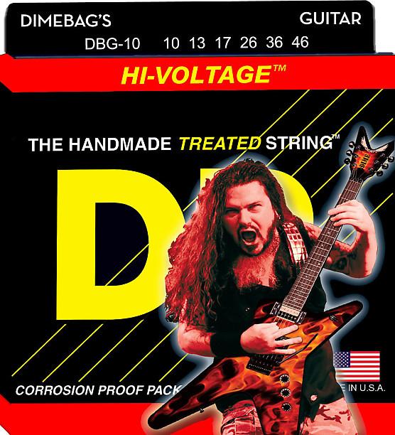 DR DBG-10 Hi-Voltage Dimebag Darrell Signature Electric Guitar Strings 10-46