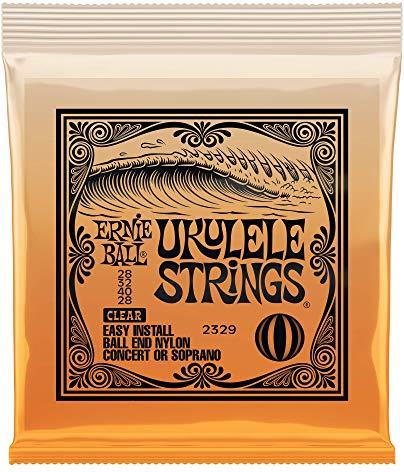 Ernie Ball PO2329 Ukulele Strings Clear Ball End