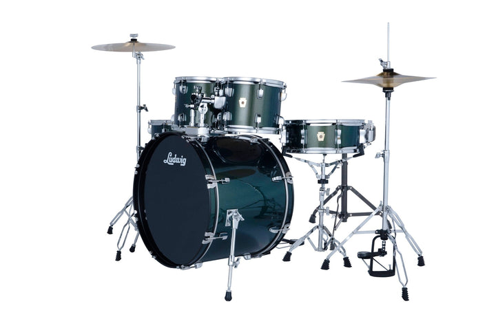 Ludwig Accent Fuse 5-piece Drum Set - Jade Dust