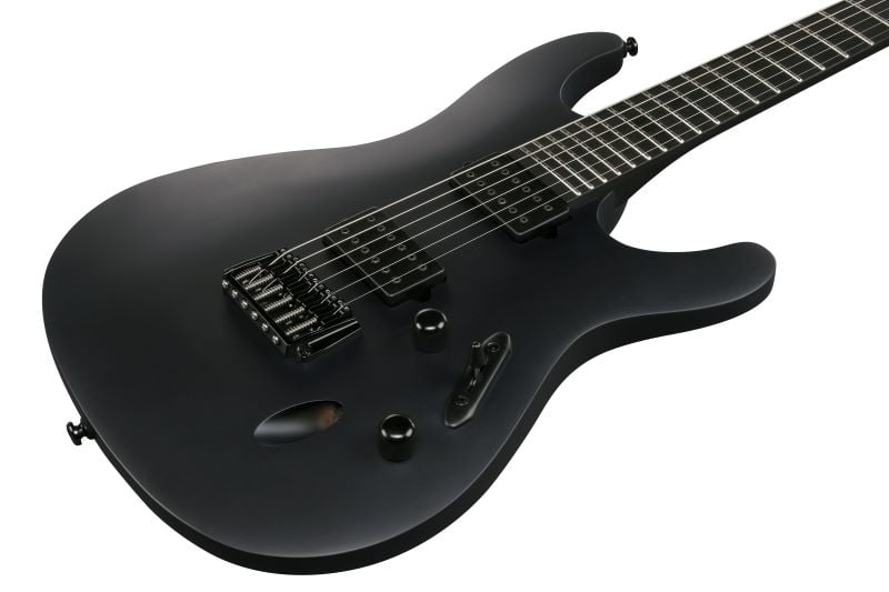 Ibanez S721RB Iron Label Electric Guitar - Black Flat 4