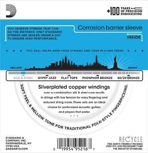 D'Addario EJ40 Silk & Steel Light Acoustic Guitar Strings (11-47)