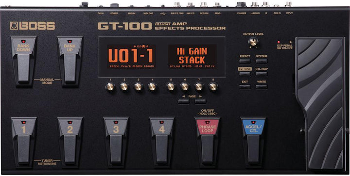 Boss GT-100 Multi-Effects Processor Pedal (B-Stock)