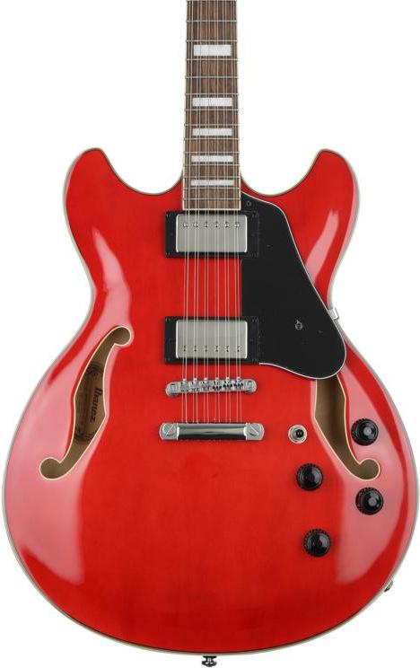 Ibanez AS7312TCD 12-String Electric Transparent Cherry Red No Case 3