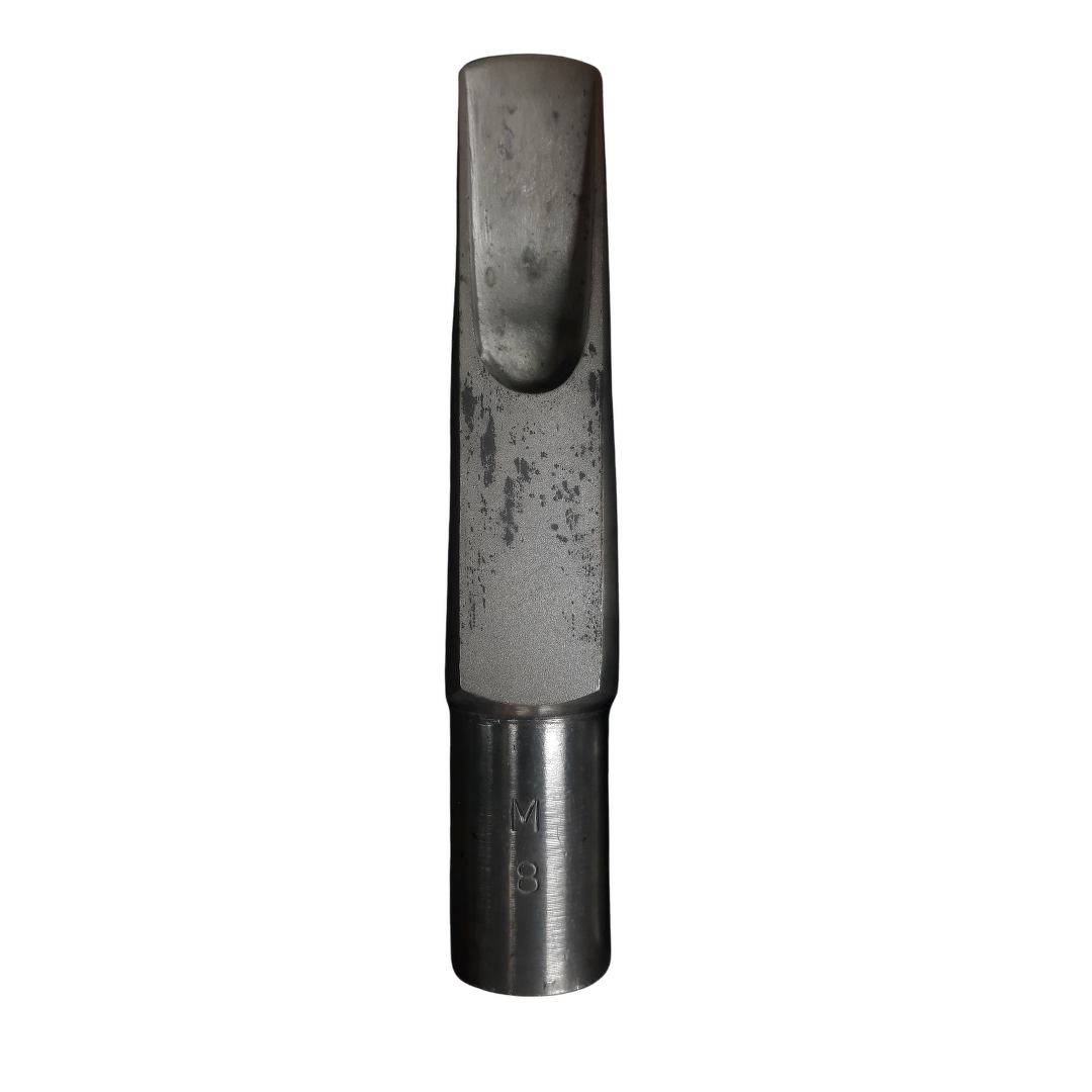Used Bobby Dukoff Silverite Metal M8 Tenor Saxophone Mouthpiece - With Box & Ligature 2
