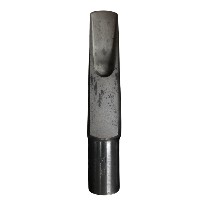Used Bobby Dukoff Silverite Metal M8 Tenor Saxophone Mouthpiece - With Box & Ligature 2