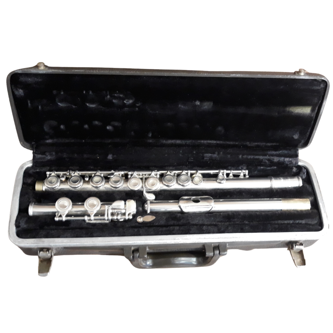 "AS-IS" Selmer Bundy "Repairman's Special" Nickel Plated C-Flute - With Case
