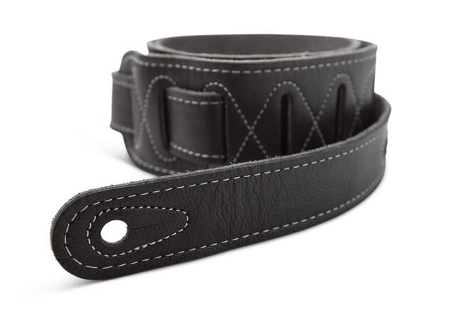 Taylor 4102-25 2.5-Inch Black Leather Suede Back Guitar Strap