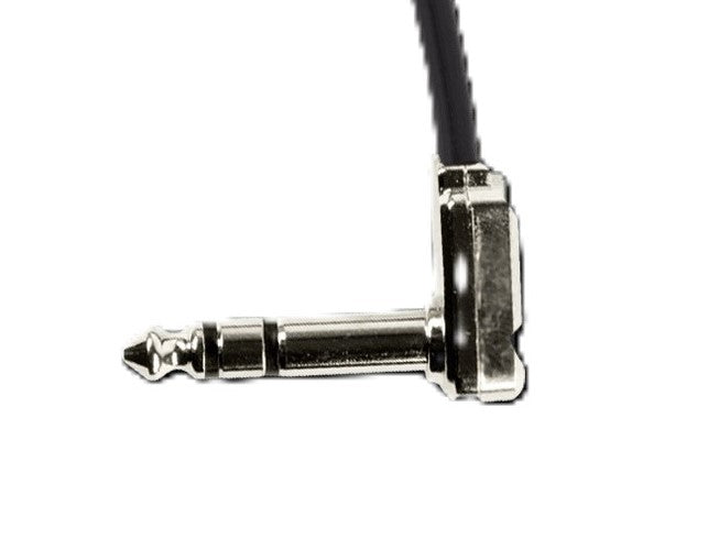 Ernie Ball 12\" Flat Ribbon Stereo Patch Cable - Black 2