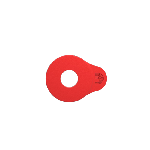 D'Addario Flex Lock Strap Blocks (4-Pack) - Red 4