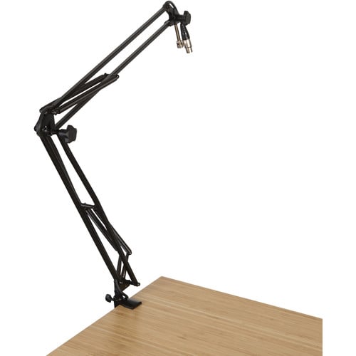 Gator Frameworks Desk-Mounted Broadcast/Podcast Boom Mic Stand