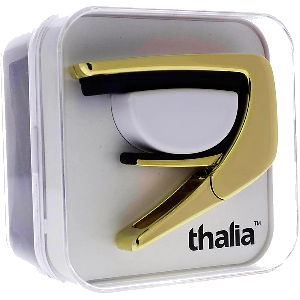Thalia Exotic Series Capo - 24K Gold Finish with Ebony Inked Inlay 2