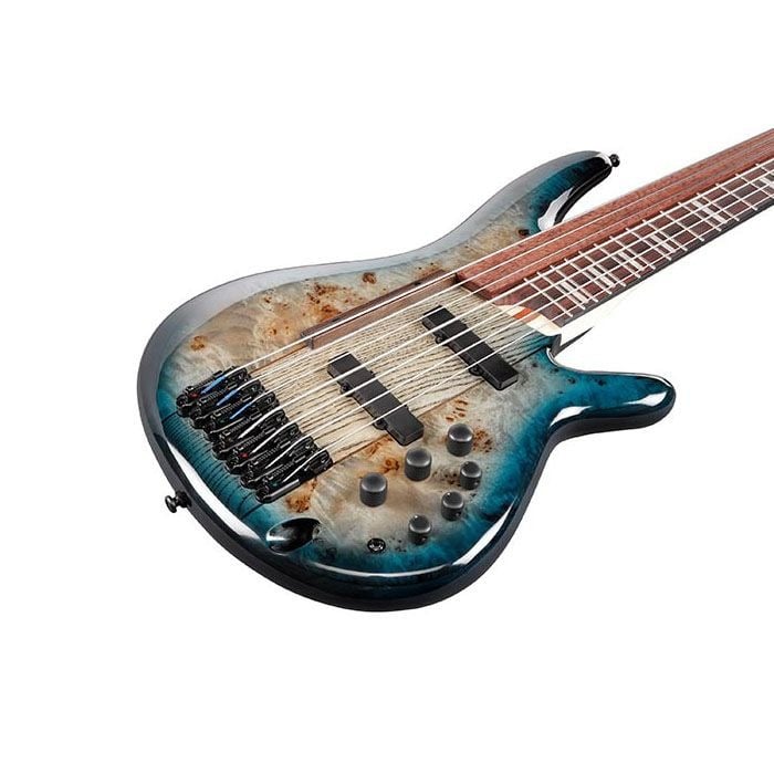 MINT Ibanez SRAS7CBS SR Bass Guitar 7-String Bass Guitar Cosmic Blue Starburst With Case Mint/Pristine 3