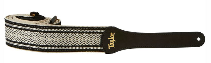 Taylor 2" Academy Jacquard Cotton Strap (White/Black)