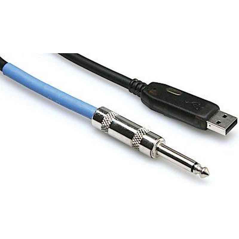 Hosa USQ110 10-ft Cable 1/4" - (Male Mono) - USB