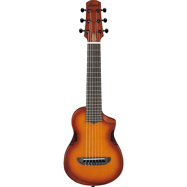 Ibanez AUP10N Nylon 6-String Piccolo Acoustic Guitar - Light Brown Sunburst 6