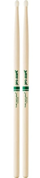 Promark TXR5BN Naturals Hickory Drum Sticks - Nylon Tip